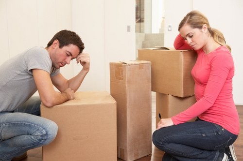 Volume-based Battersea storage quote with packed household items