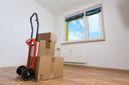 Professional movers handling a flat relocation in Battersea