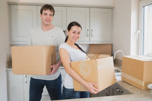 Residents using self storage in Battersea for moving and decluttering